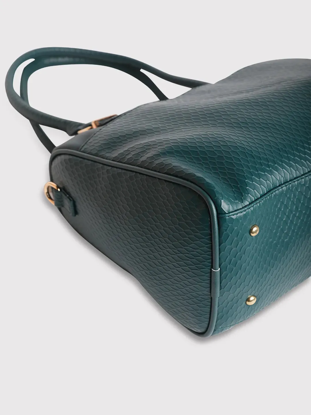 Caprese Fiona Medium Teal Satchel Bag