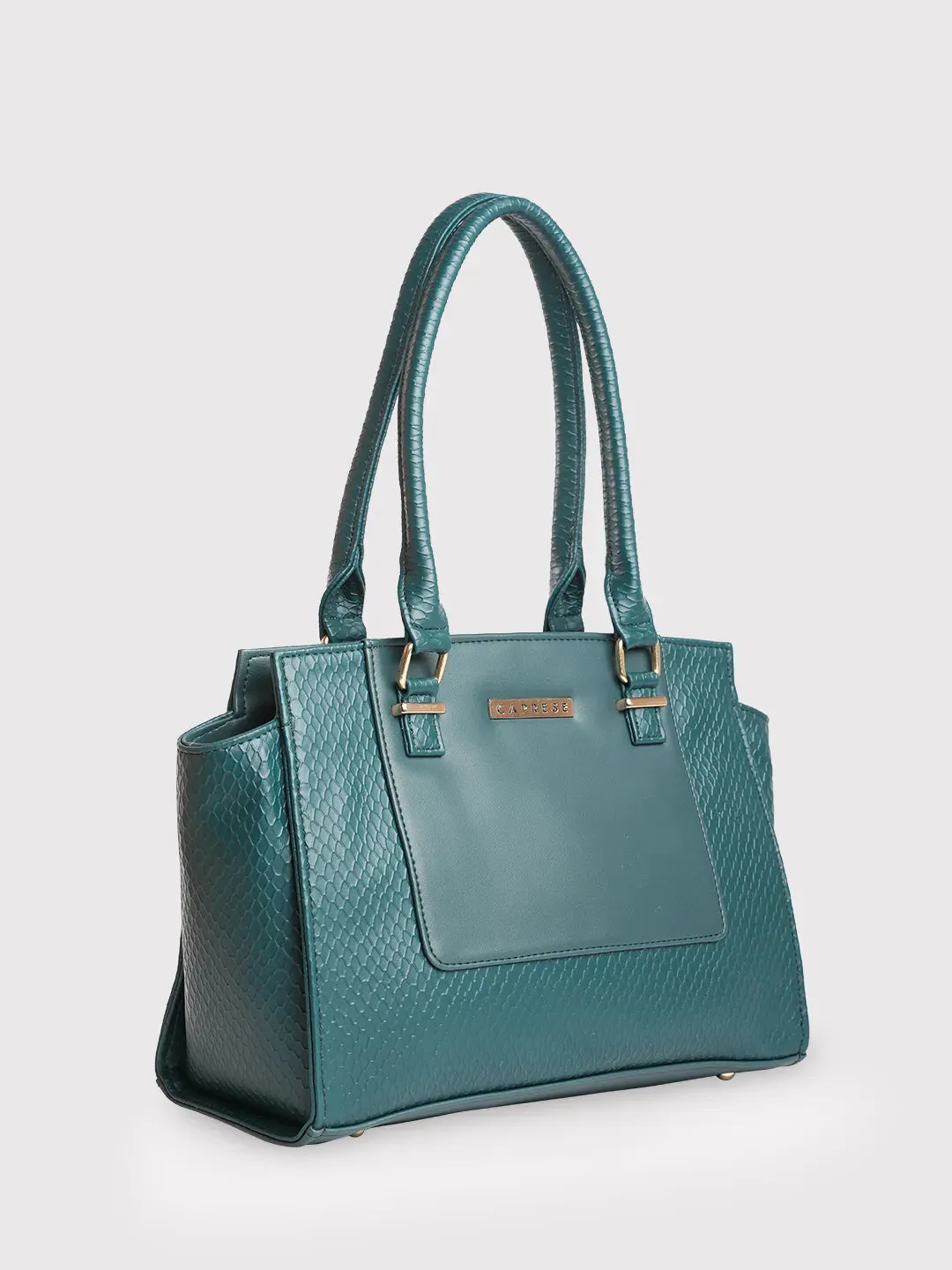Caprese Fiona Medium Teal Tote Bag