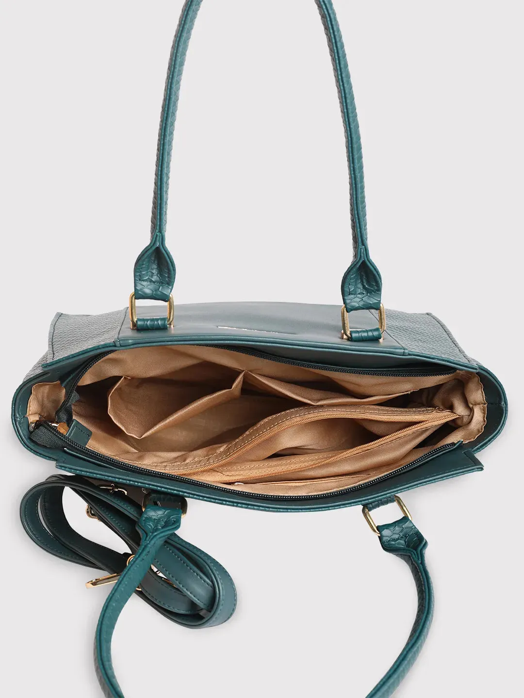 Caprese Fiona Medium Teal Tote Bag