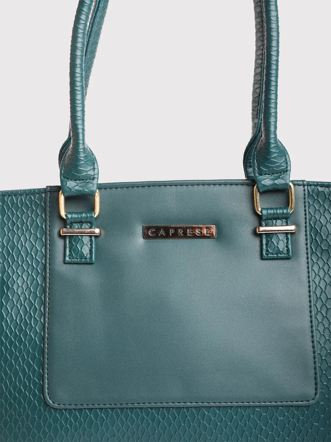 Caprese Fiona Medium Teal Tote Bag
