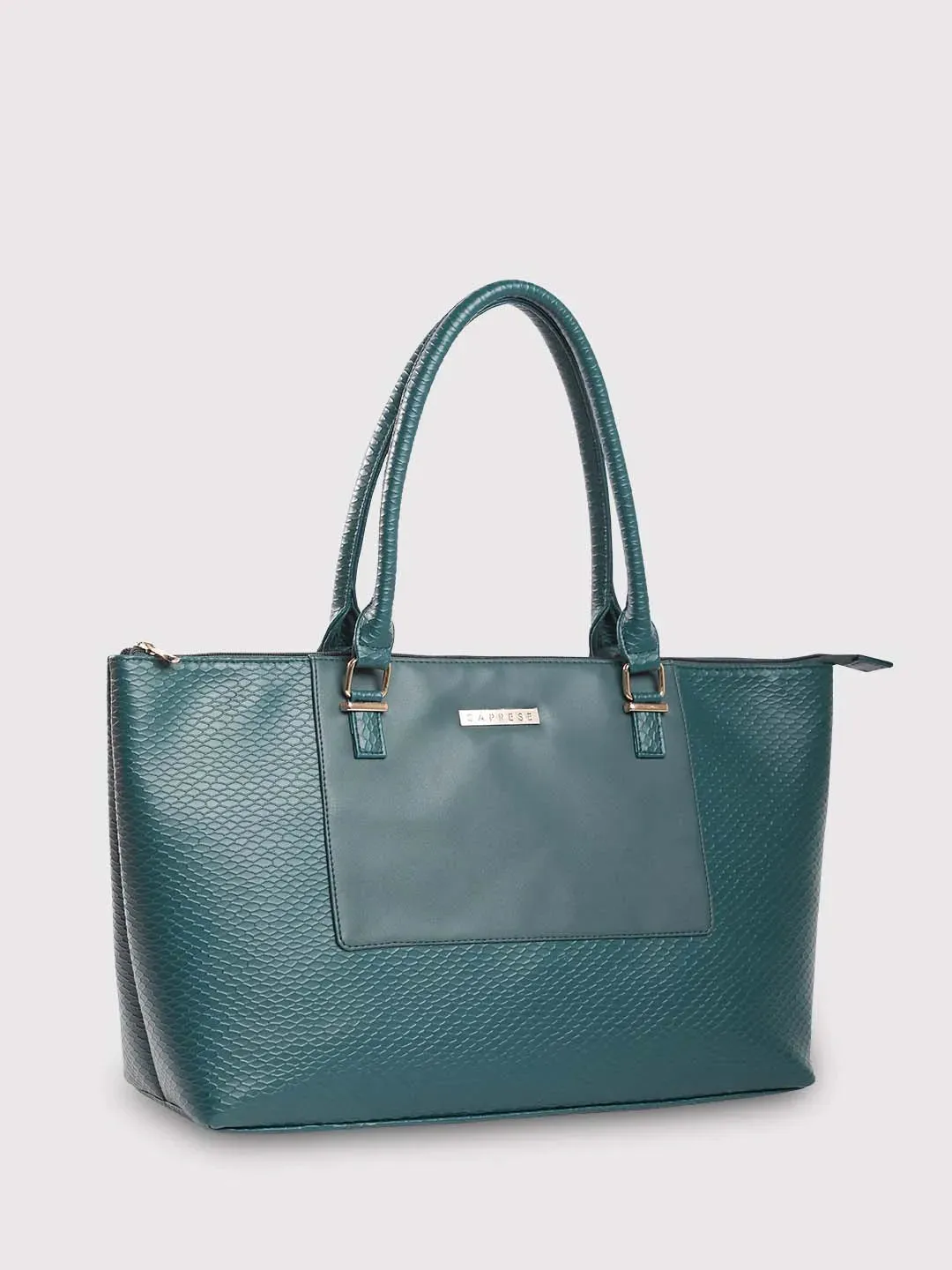 Caprese Fiona Tote Large Teal Laptop Bag