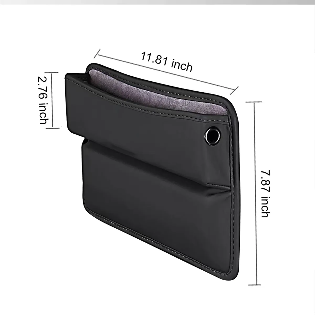 Car Seat Gap Filler Organizer, Custom-Fit For Car, Multifunctional PU Leather Console Side Pocket Organizer for Cellphones, Cards, Wallets, Keys WARA226