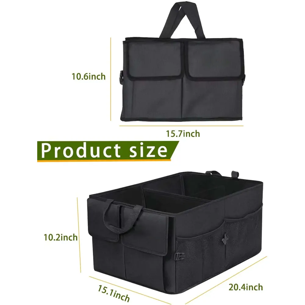 Car Trunk Organizer, Custom-Fit For Car, Foldable Car Trunk Storage Box, Storage Bag, Waterproof, Dust-proof, Stain-Resistant, Car Accessories WAMA229