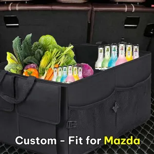 Car Trunk Organizer, Custom-Fit For Car, Foldable Car Trunk Storage Box, Storage Bag, Waterproof, Dust-proof, Stain-Resistant, Car Accessories WAMA229