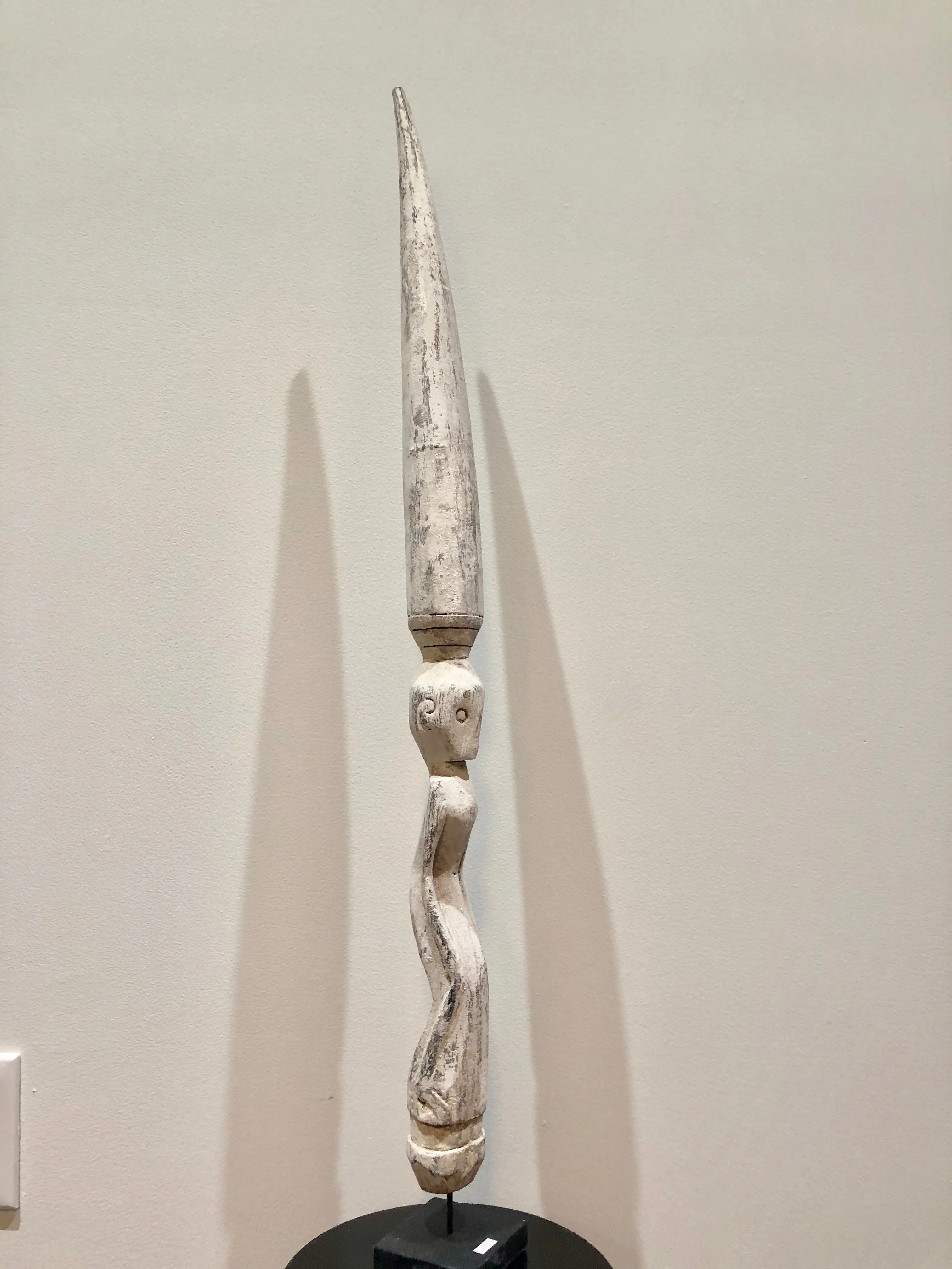 Carved Floater for fishing on Stand