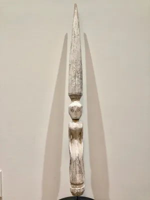 Carved Floater for fishing on Stand