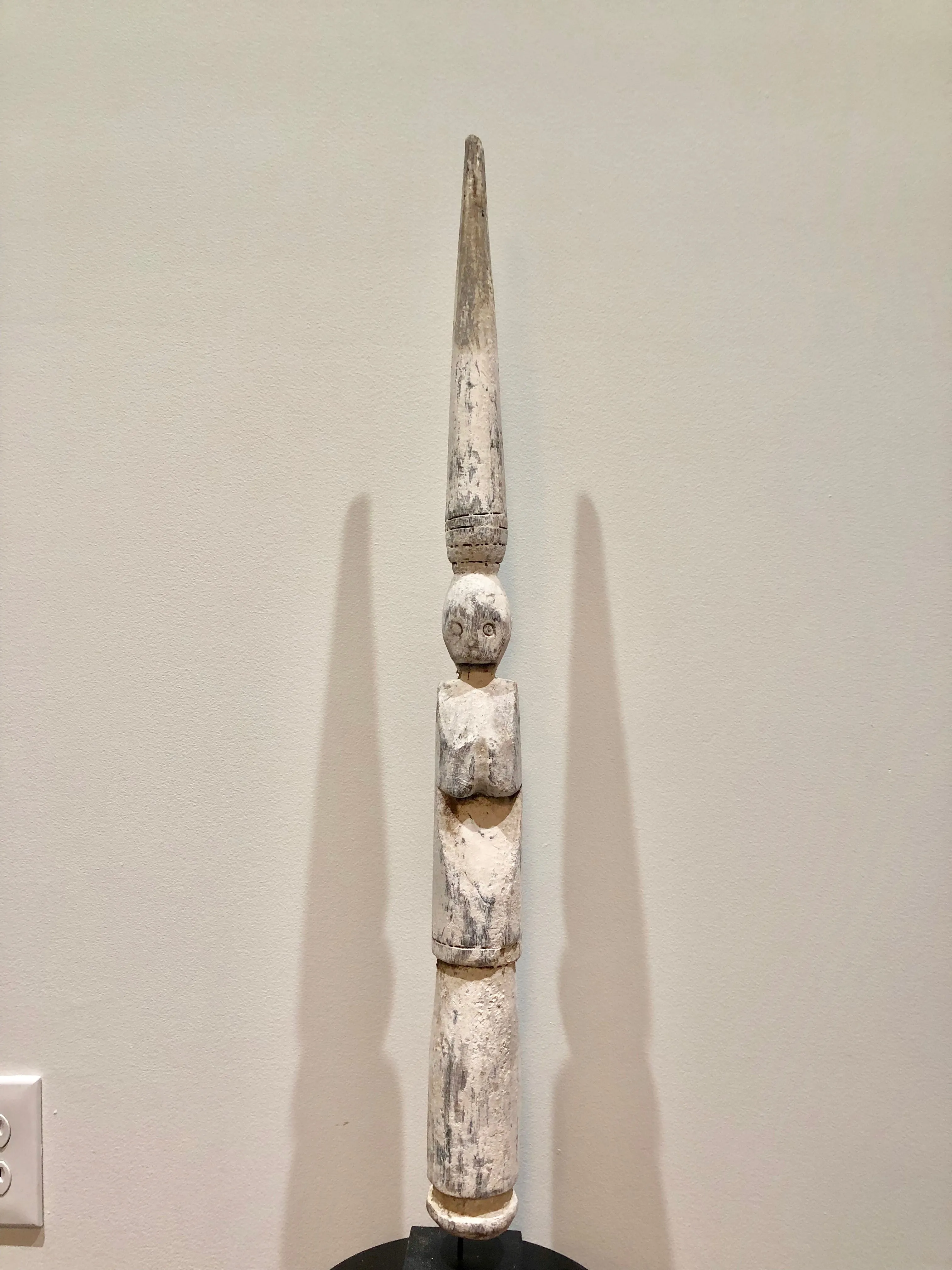 Carved Floater for fishing on Stand