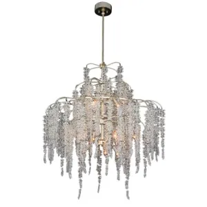 Cascading Crystal Twelve Light Chandelier