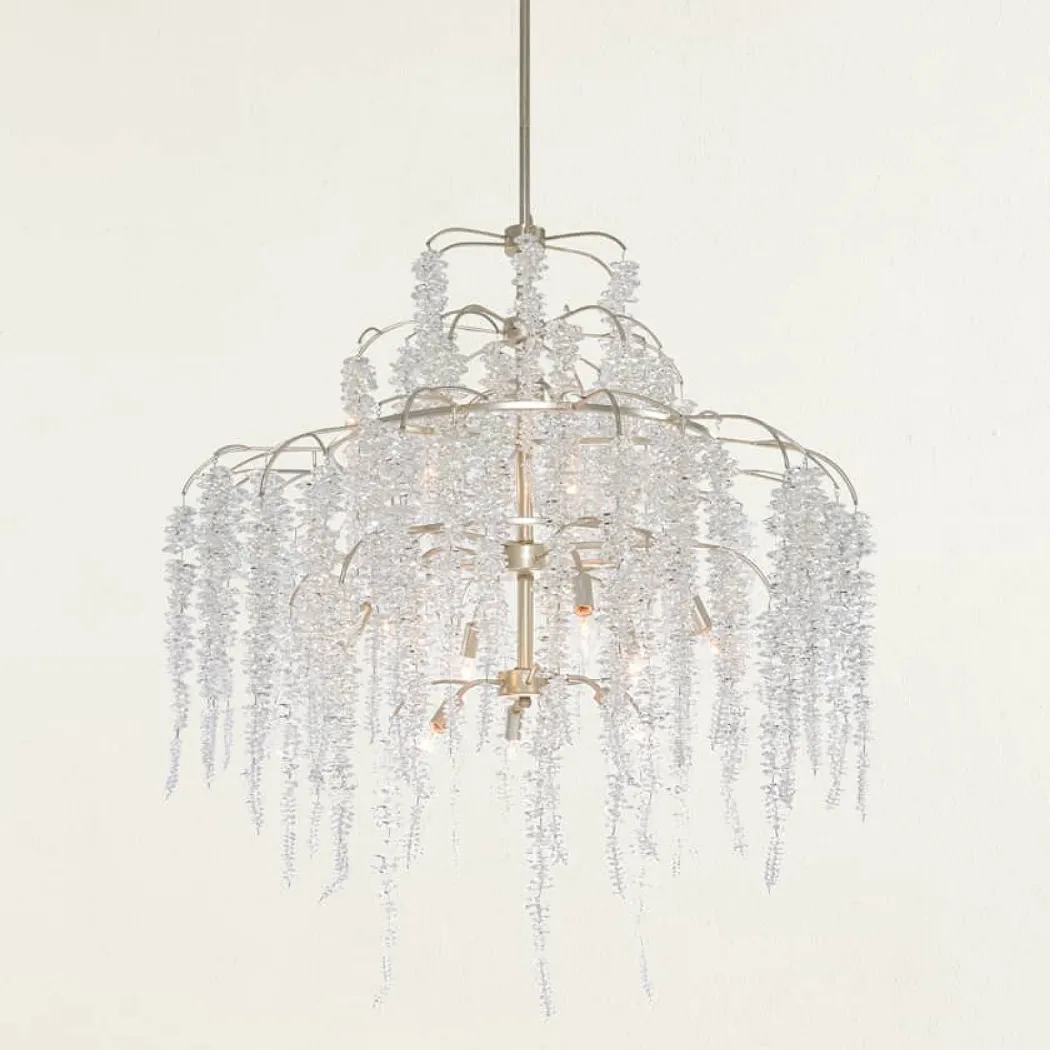 Cascading Crystal Twelve Light Chandelier