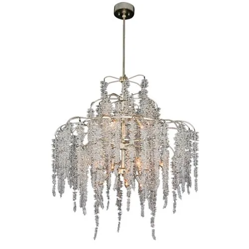 Cascading Crystal Twelve Light Chandelier