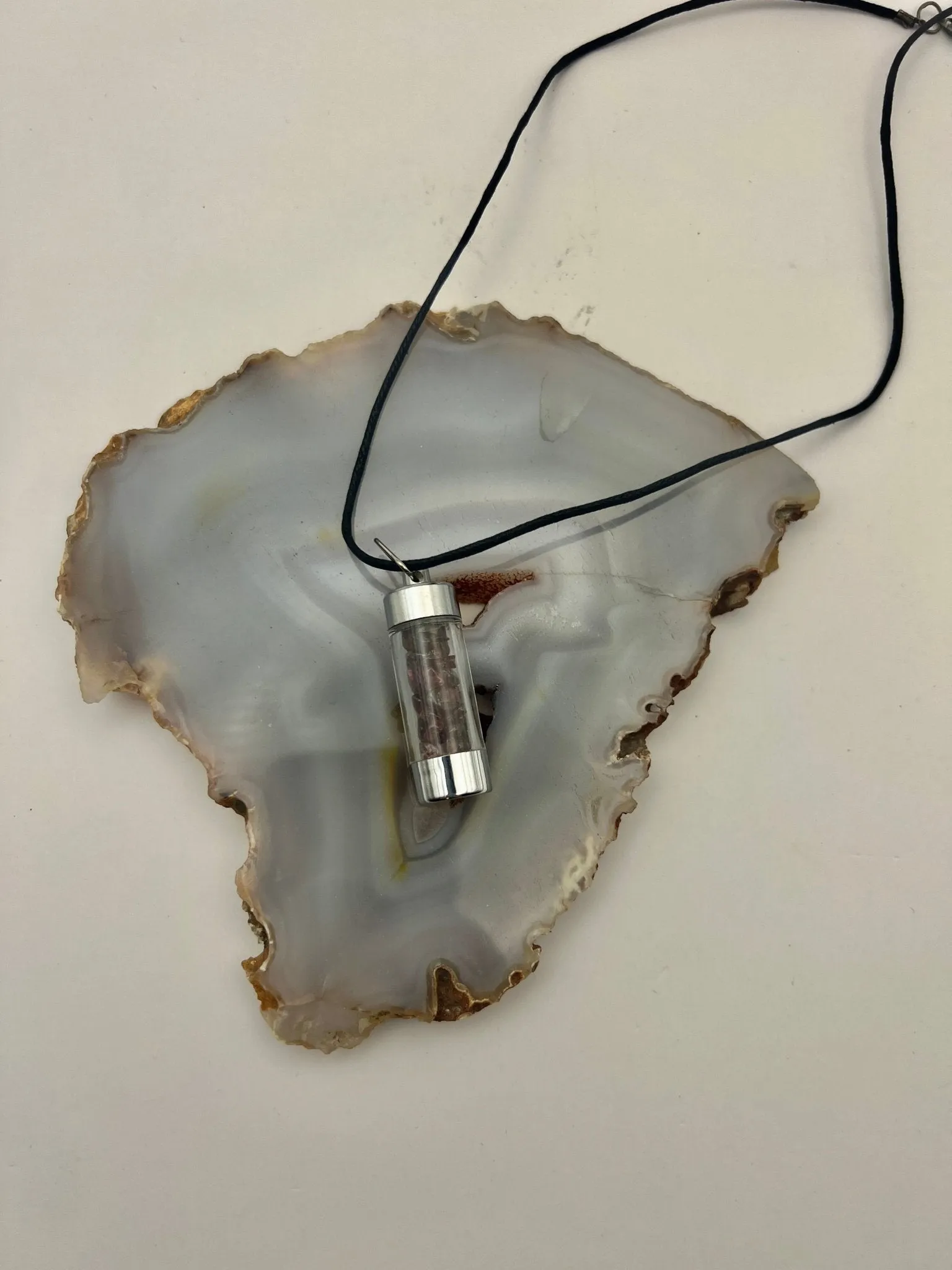 Chakra Gemstone Bottle Pendant