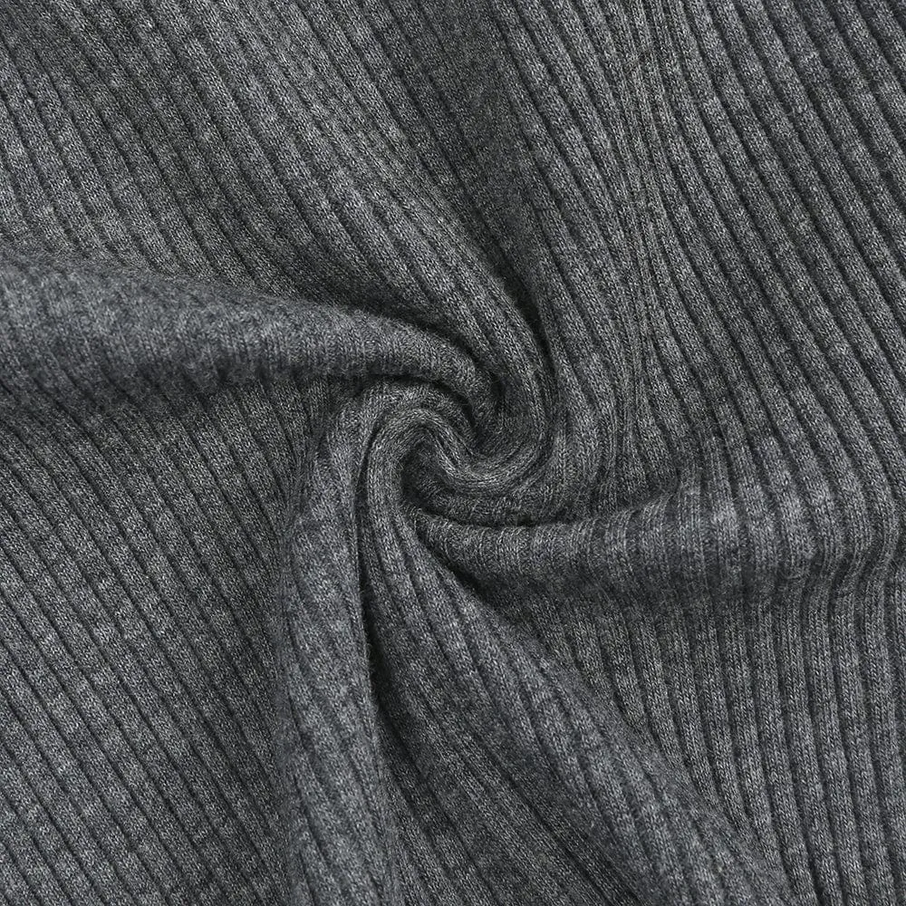 Charcoal Henley-Style Sleepsuit