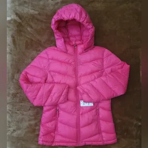 Charter Club Women Ultra Pink Packable Short Light Weight Puffer Size Medium NWT