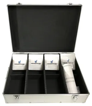 CheckOutStore Aluminum CD/DVD Media Storage Box (Holds Double-sided Plastic Sleeves, CD Jewel Cases & Poly CD Jewel Cases)