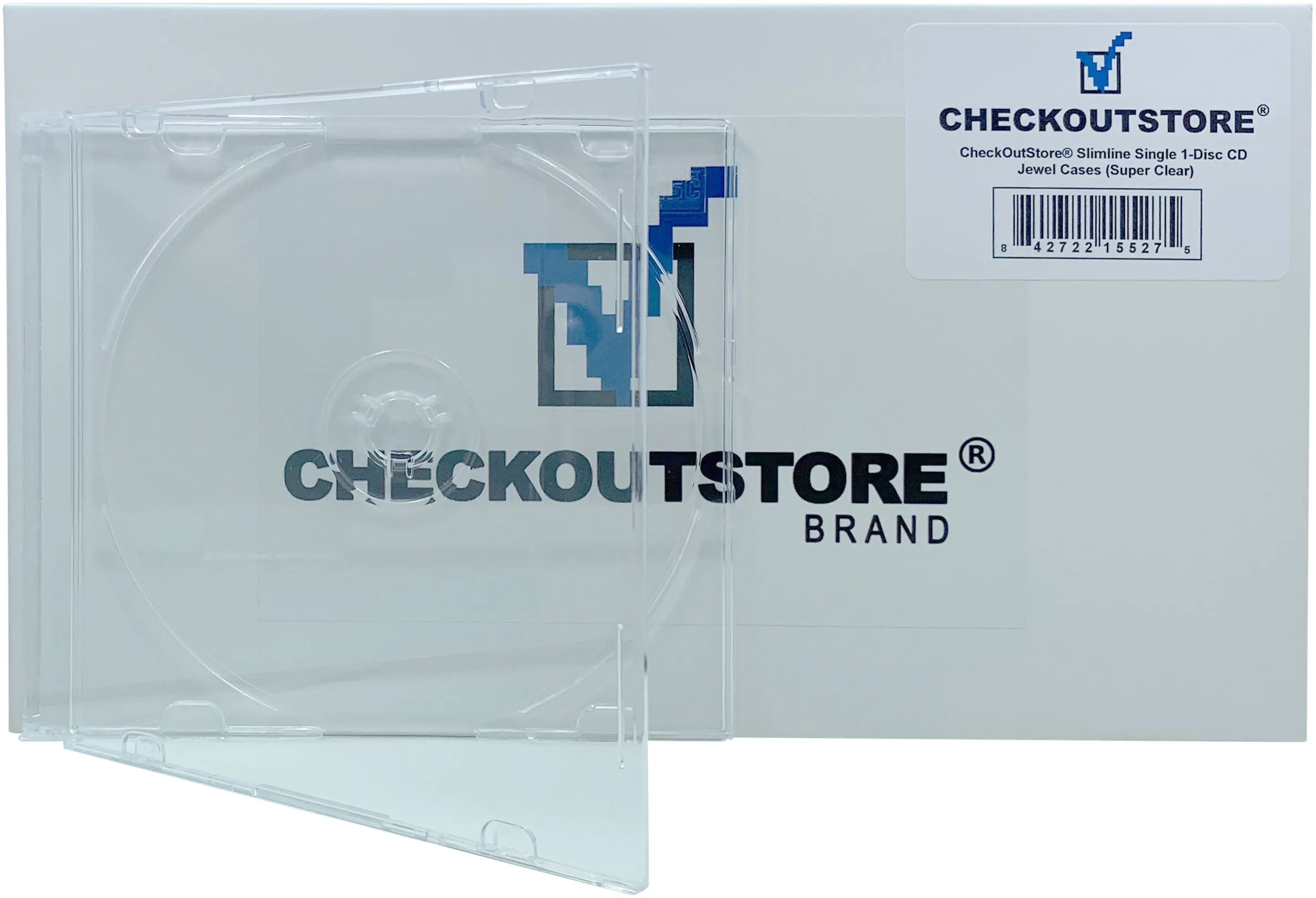 CheckOutStore Slimline Single 1-Disc CD Jewel Cases