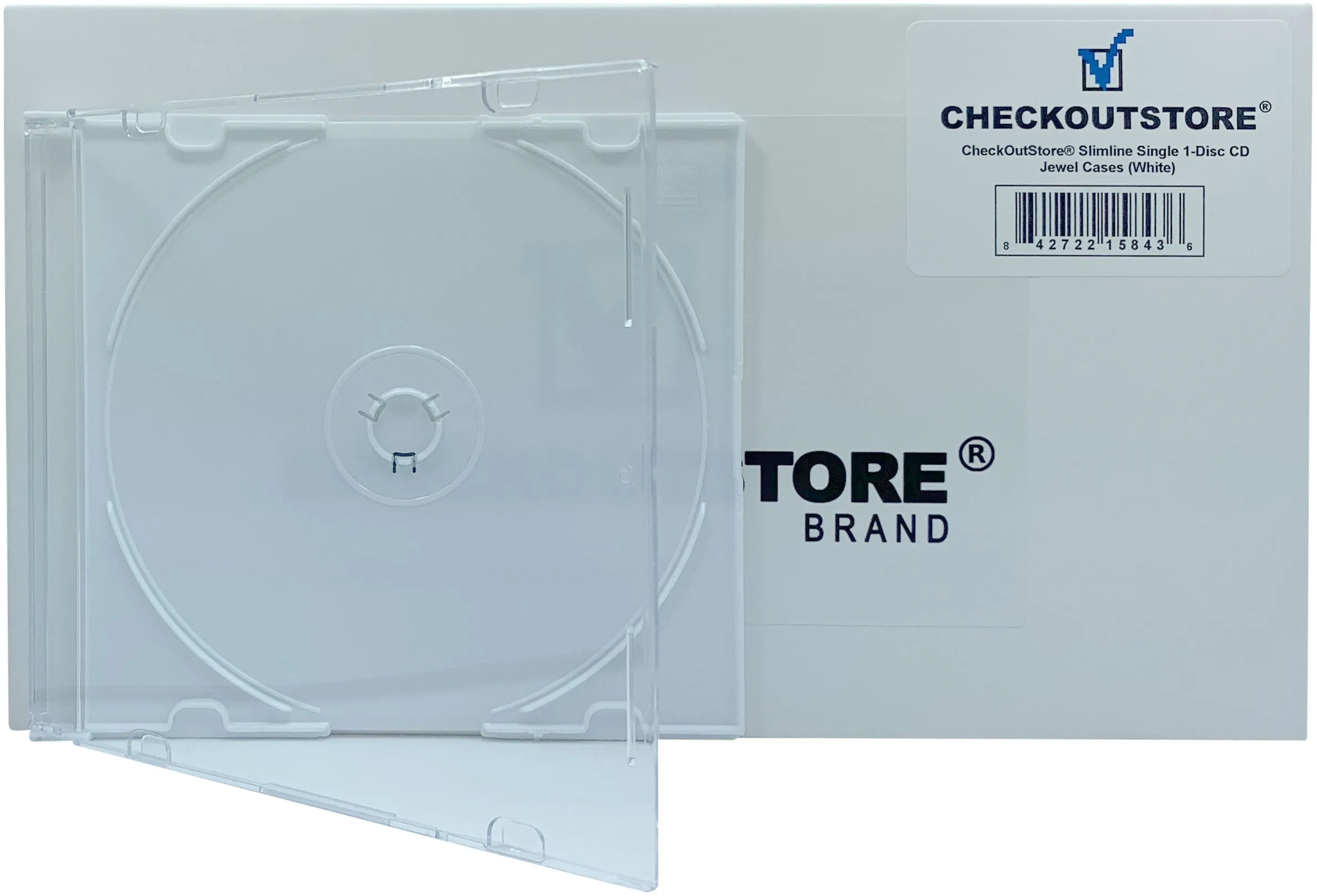 CheckOutStore Slimline Single 1-Disc CD Jewel Cases