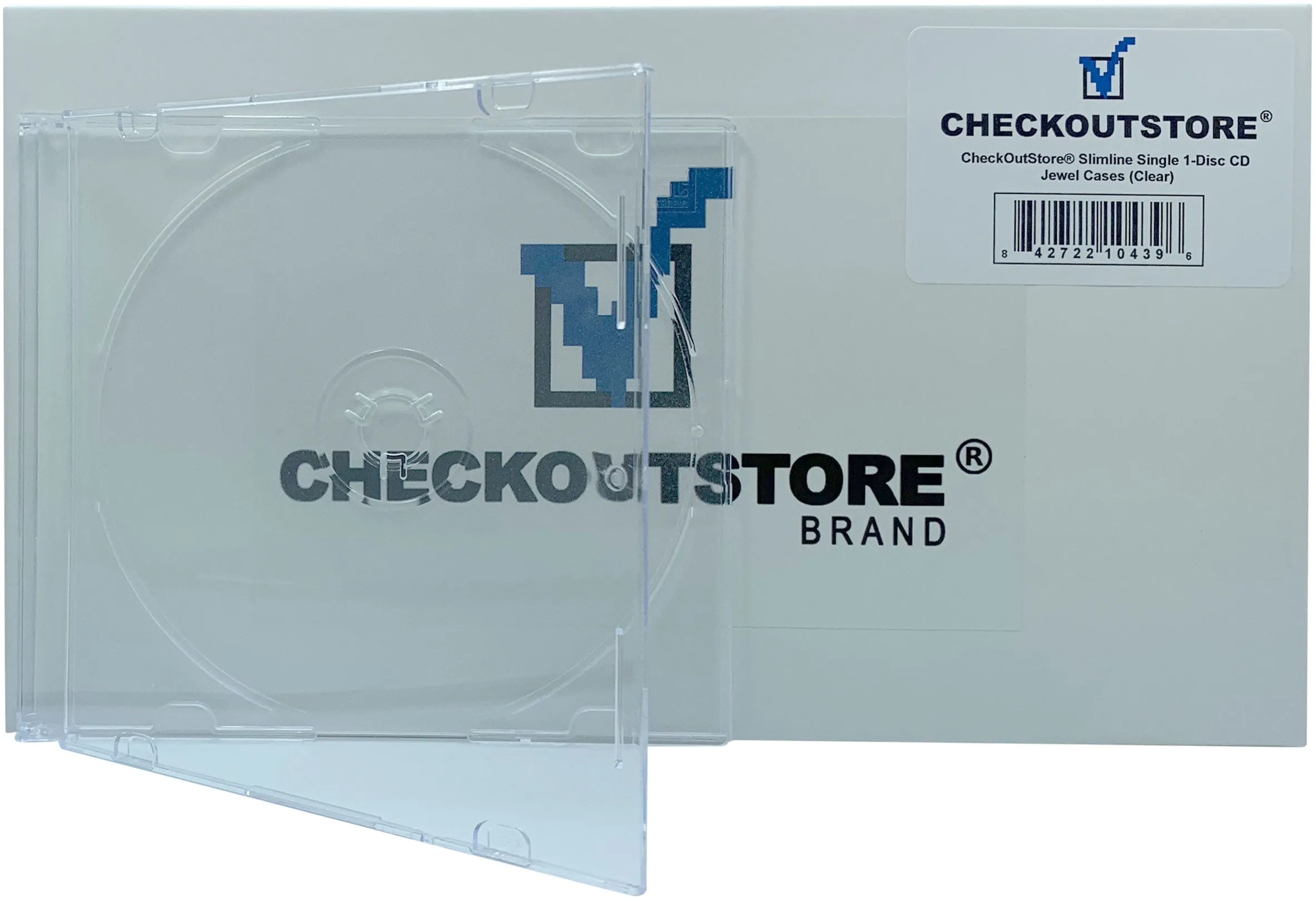 CheckOutStore Slimline Single 1-Disc CD Jewel Cases
