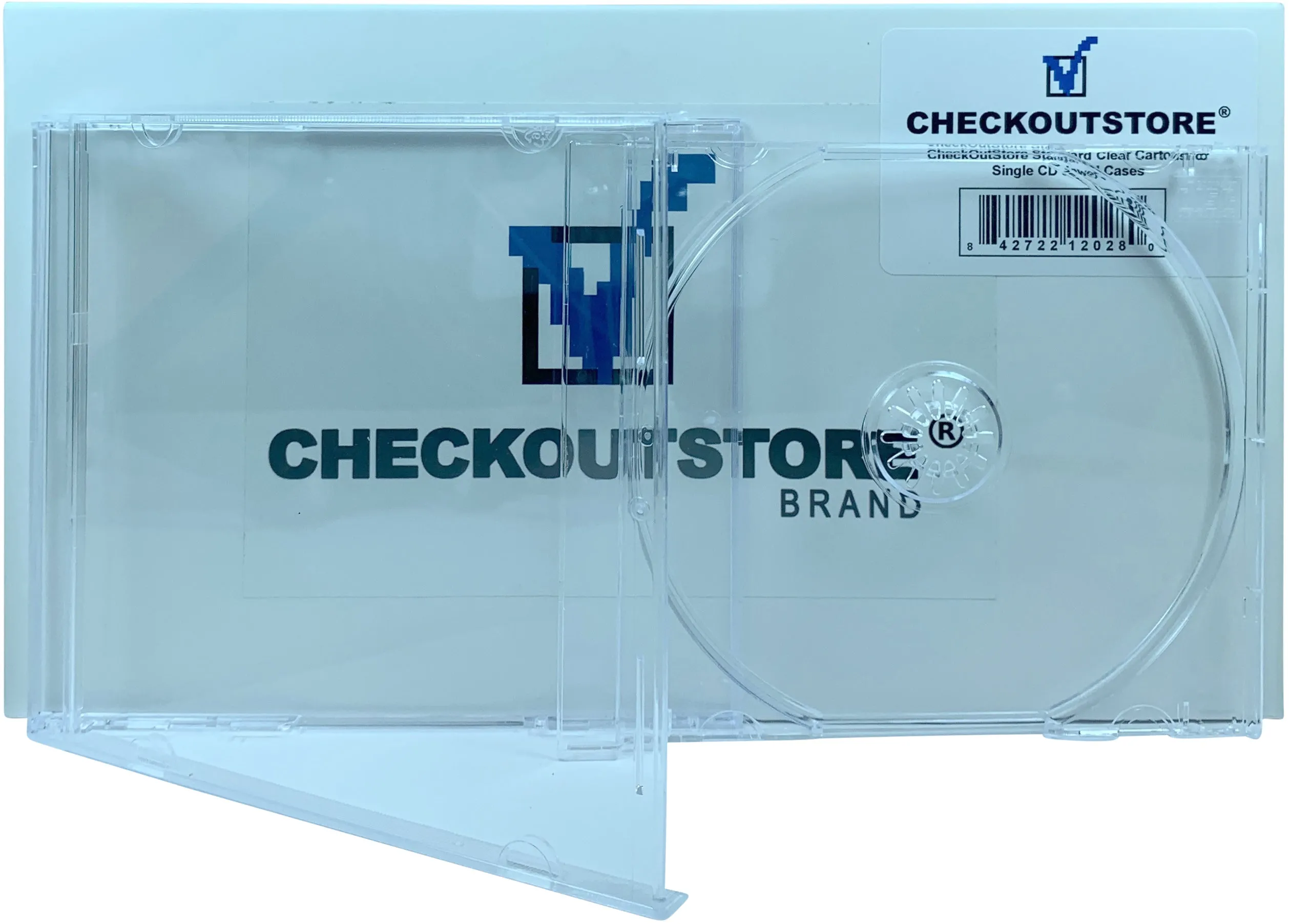 CheckOutStore Standard Single 1-Disc CD Jewel Cases, Unassembled