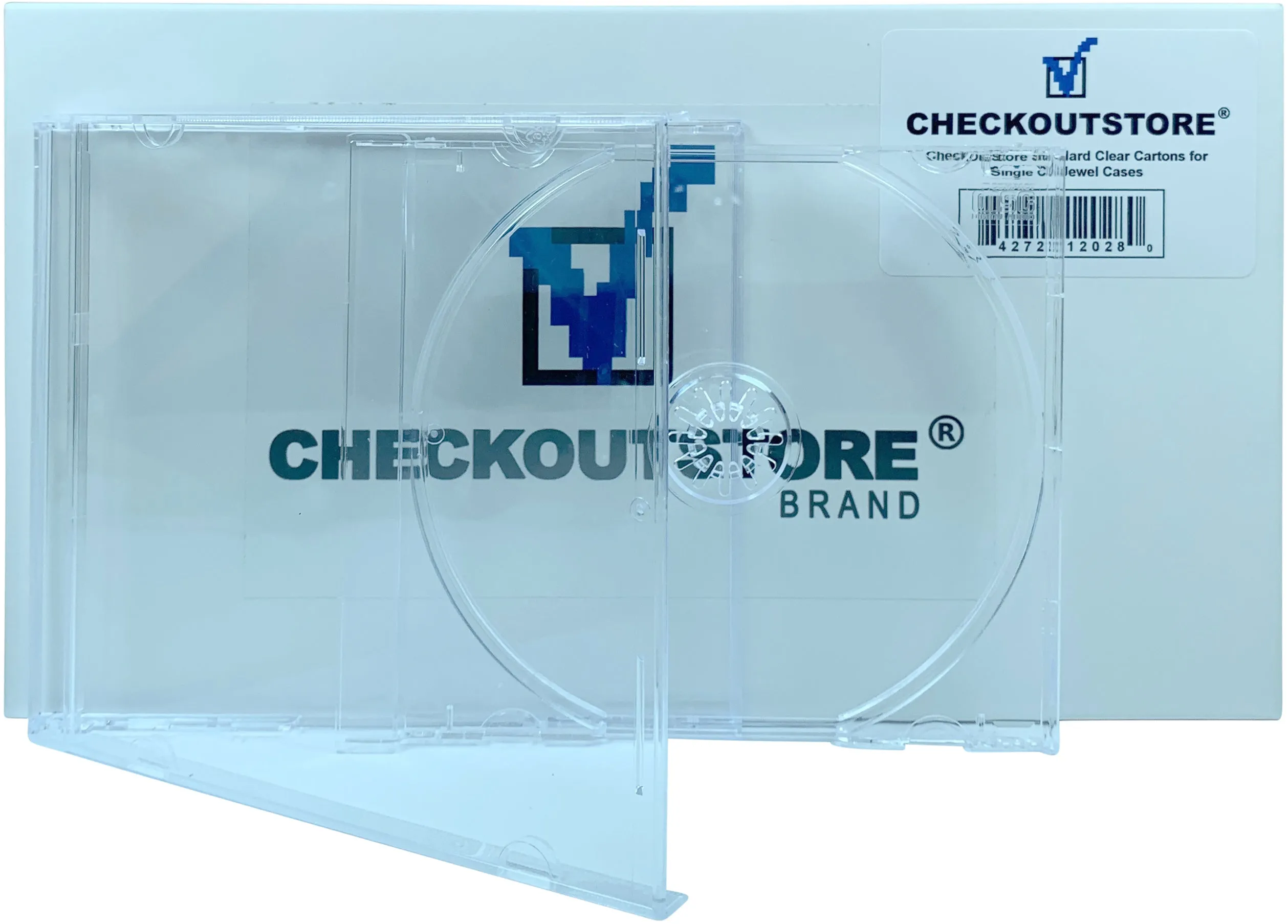 CheckOutStore Standard Single 1-Disc CD Jewel Cases, Unassembled