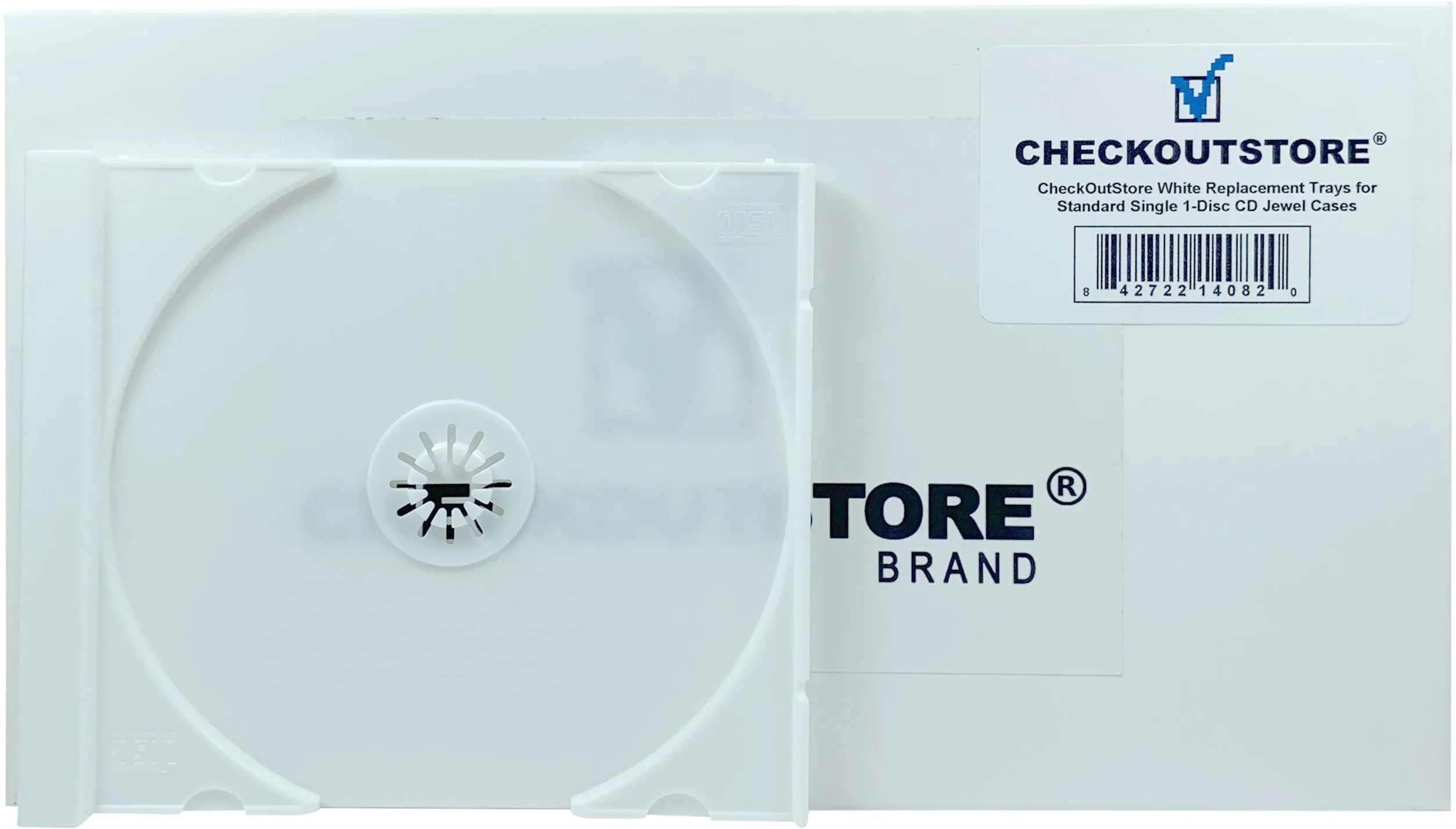 CheckOutStore Standard Single 1-Disc CD Jewel Cases, Unassembled