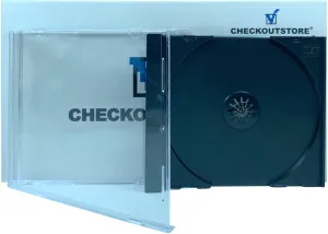 CheckOutStore Standard Single 1-Disc CD Jewel Cases, Unassembled