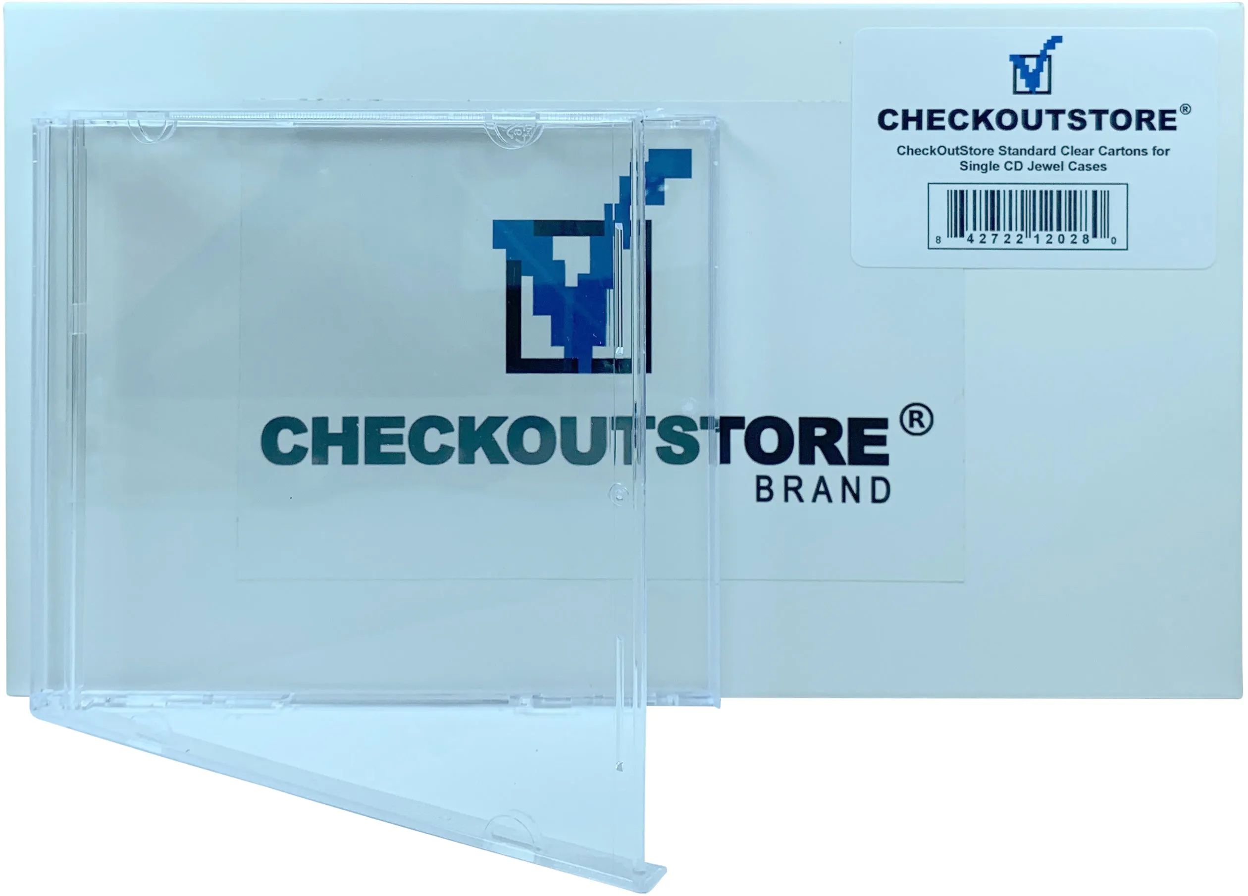 CheckOutStore Standard Single 1-Disc CD Jewel Cases, Unassembled