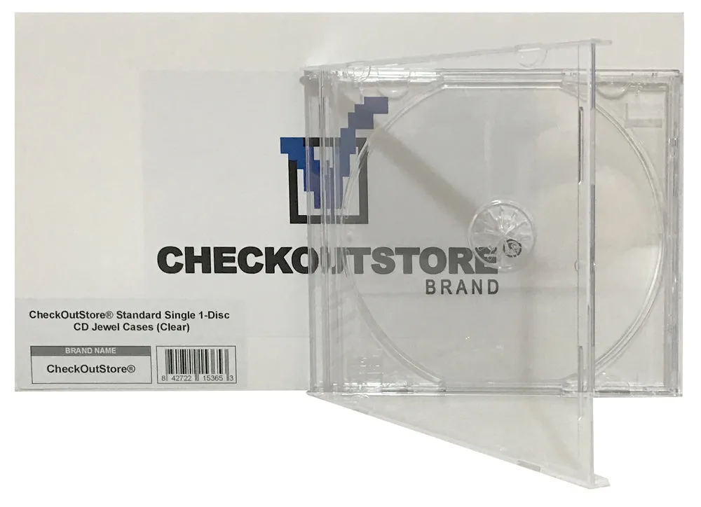 CheckOutStore Standard Single 1-Disc CD Jewel Cases