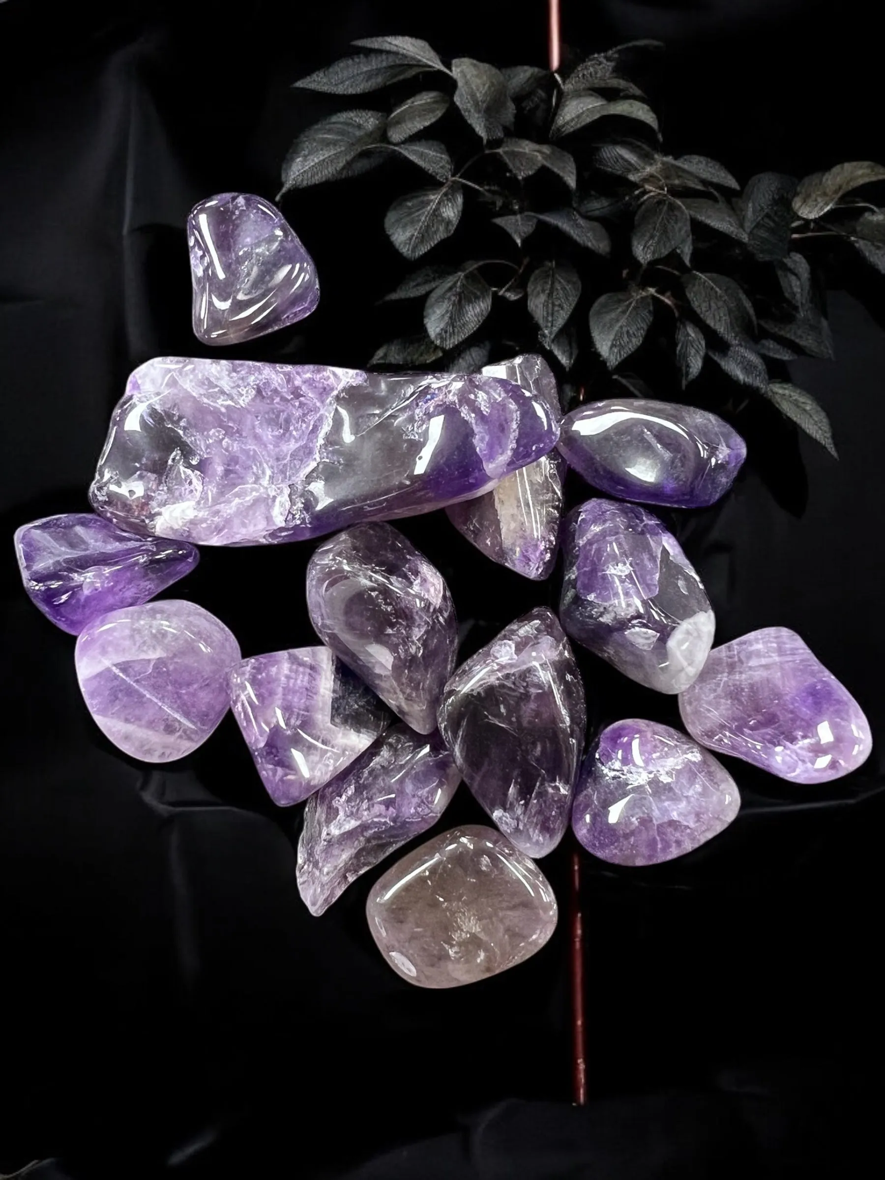 Chevron Amethyst Crystal Chips – 1 oz Bags