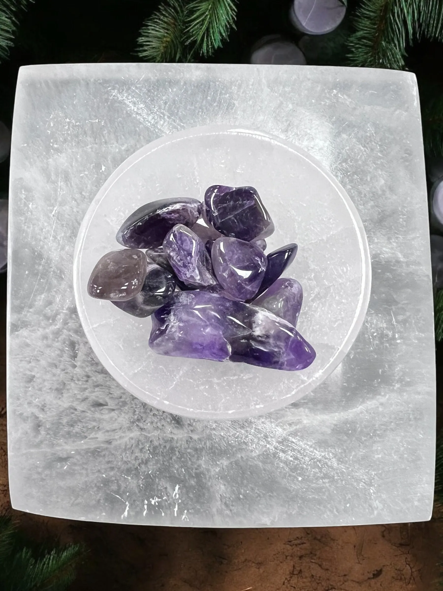 Chevron Amethyst Crystal Chips – 1 oz Bags