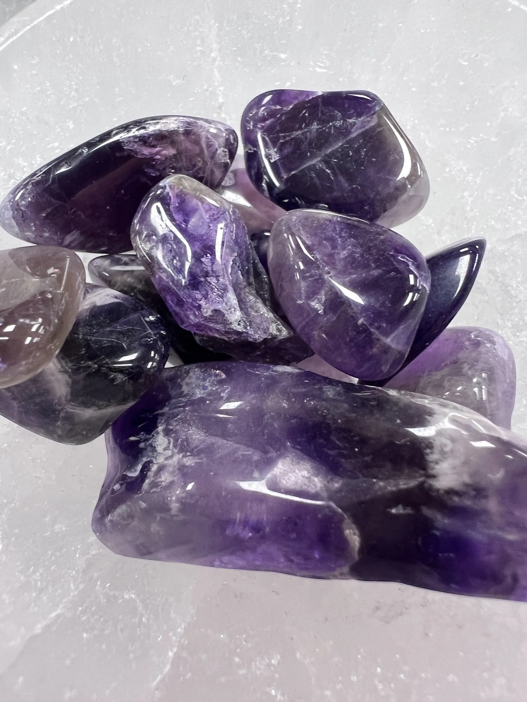 Chevron Amethyst Crystal Chips – 1 oz Bags