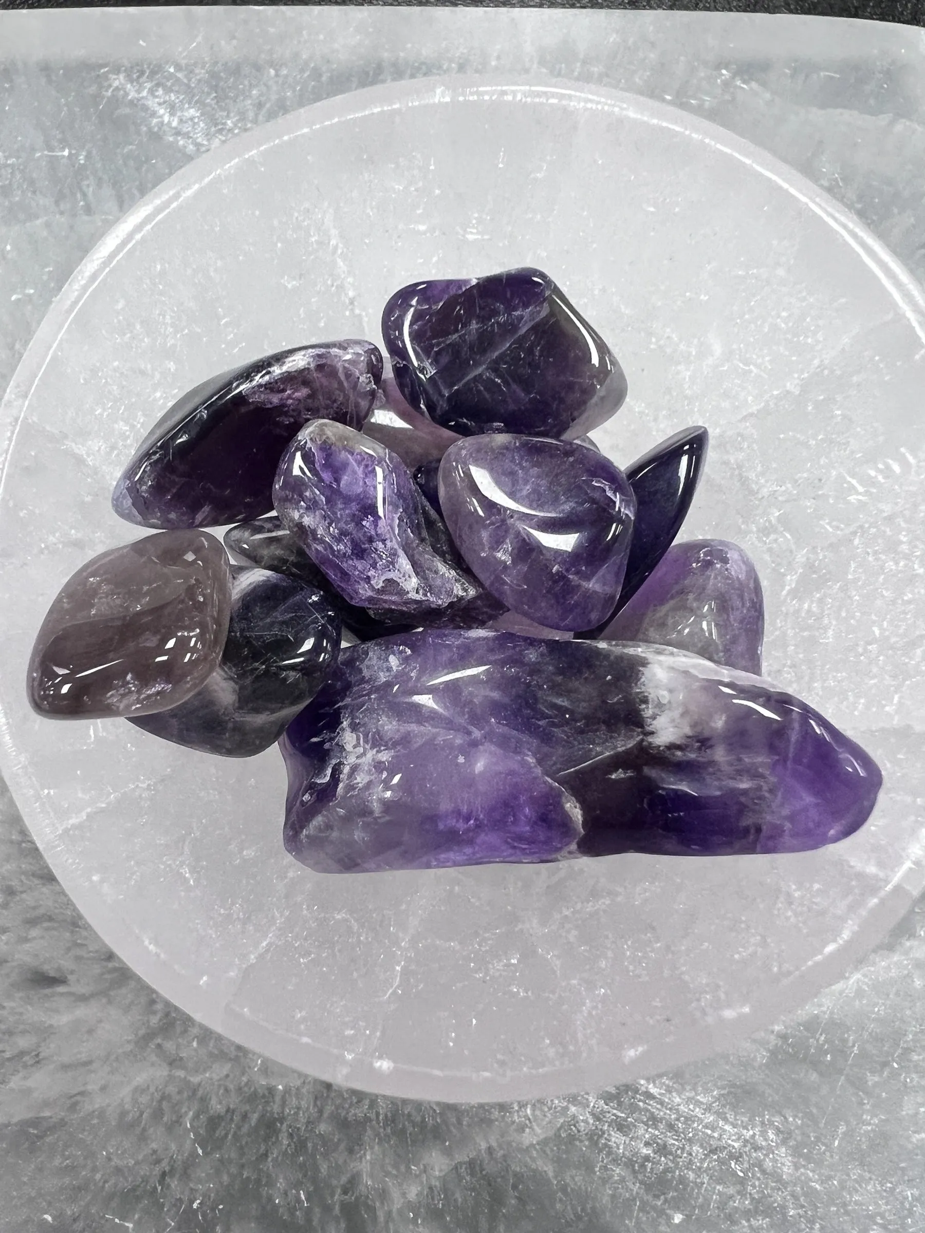Chevron Amethyst Crystal Chips – 1 oz Bags