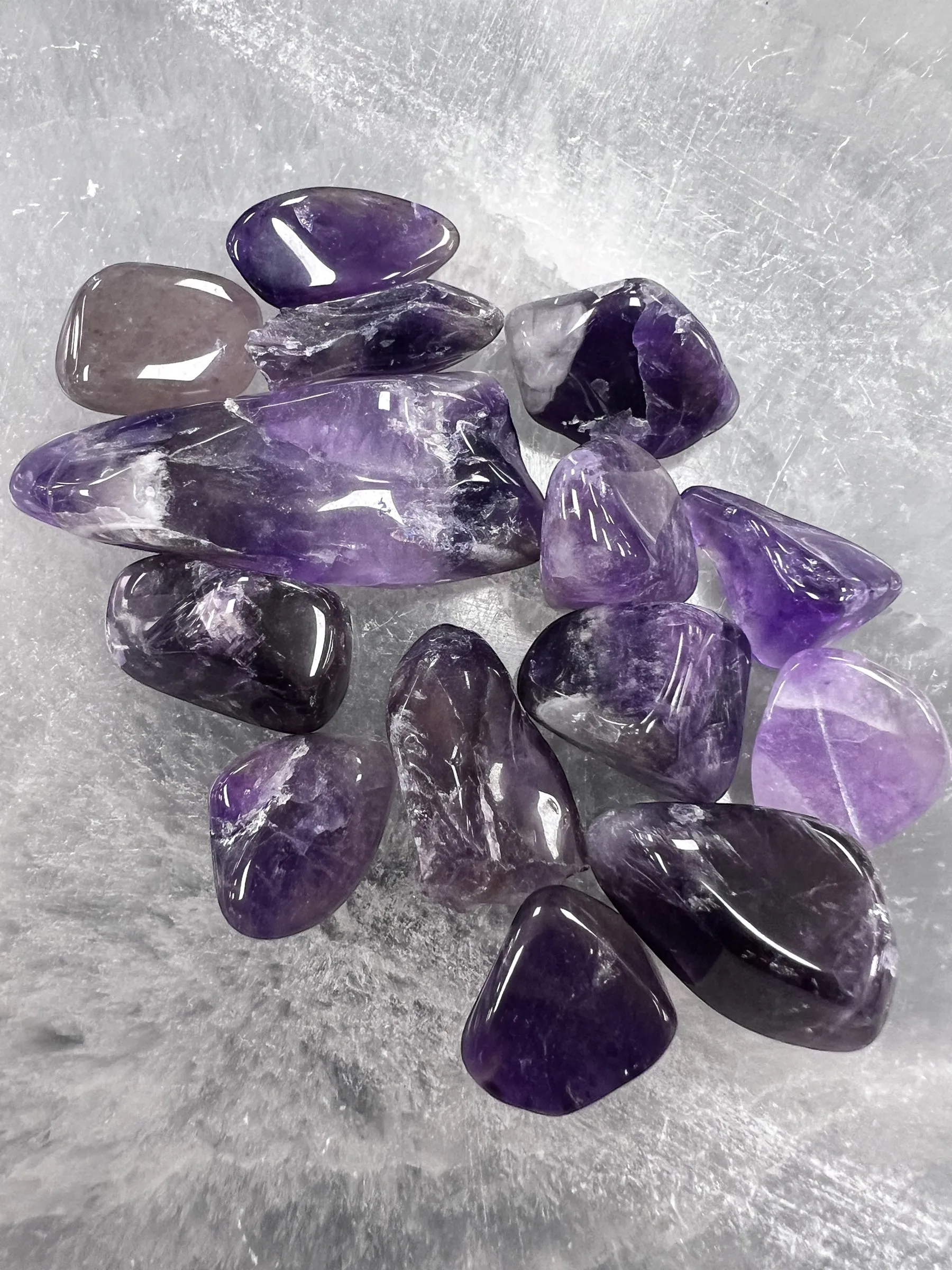 Chevron Amethyst Crystal Chips – 1 oz Bags