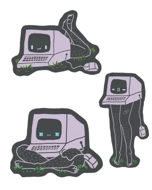 Chronically Offline Sticker Set