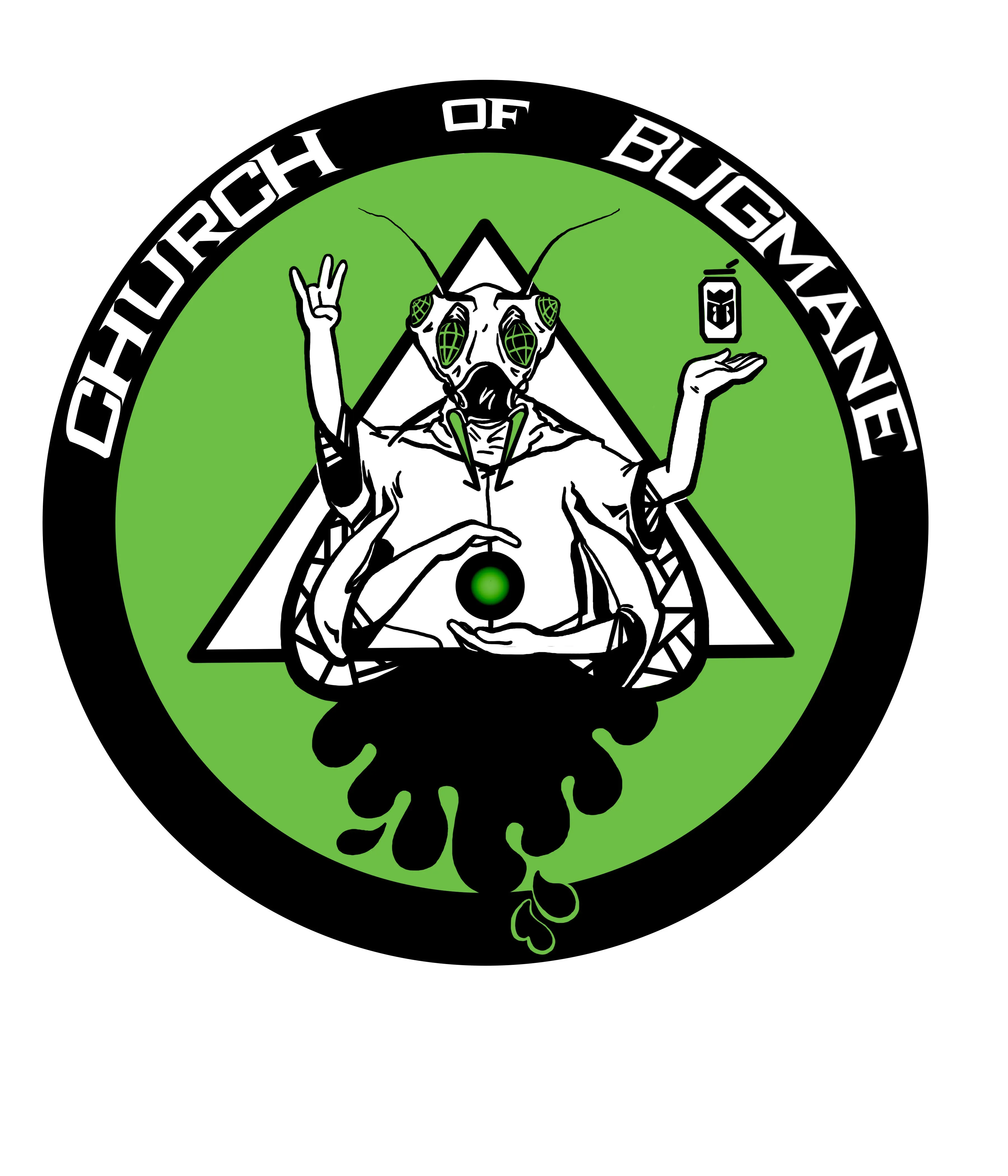Church of Bug Mane BUG LORD Sticker
