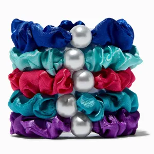 Claire's Club Jewel Tone Hair Scrunchies - 5 Pack