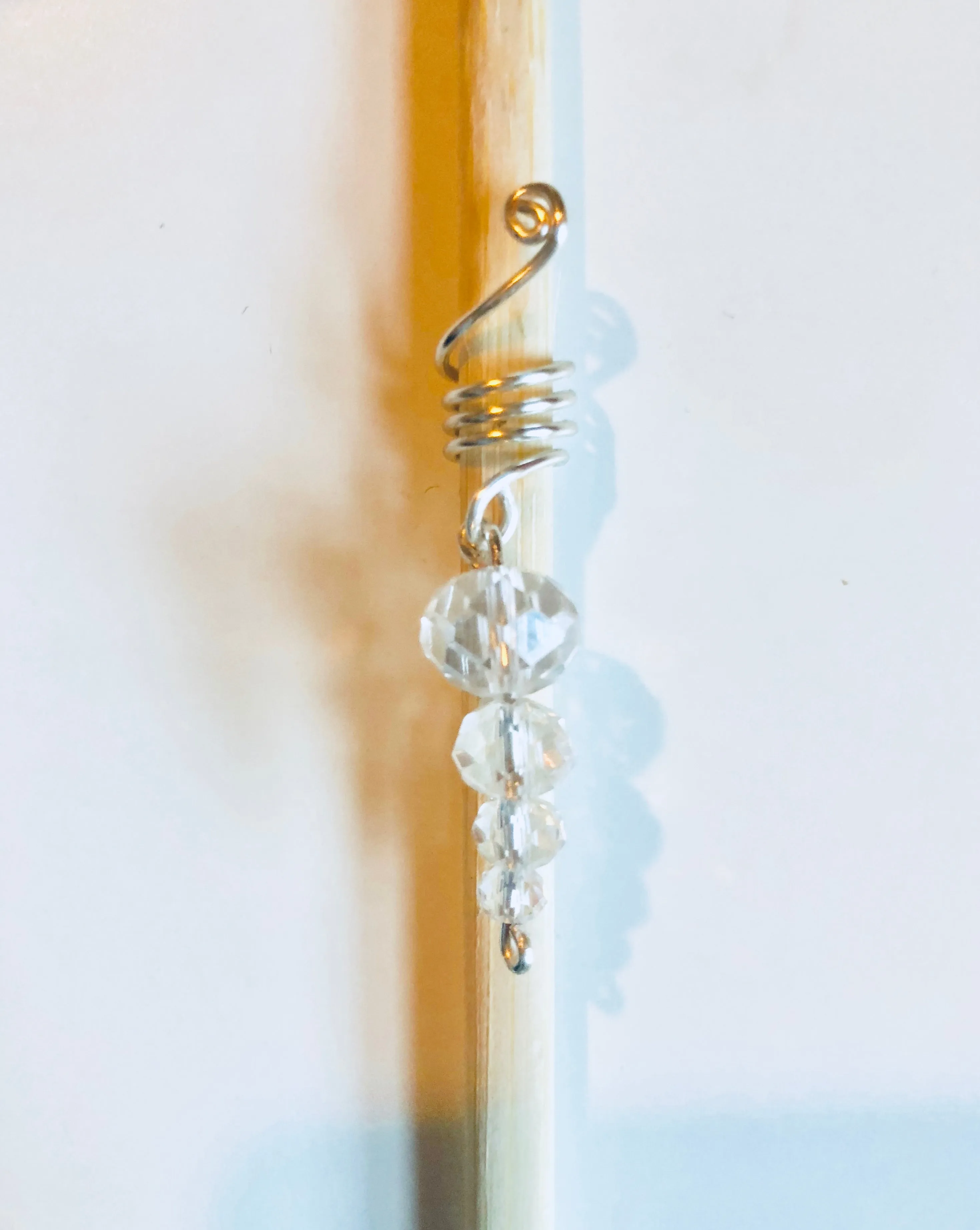 Clear & Silver Drop Loc Jewel