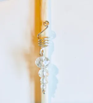 Clear & Silver Drop Loc Jewel