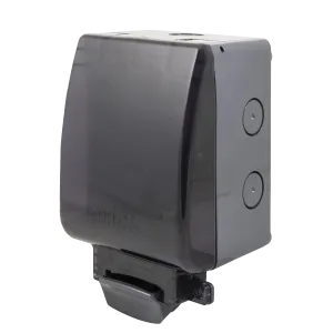 Click OA2652T Weatherproof IP66 13A Fused Connection DP Switched Unit with Neon (Semi-Transparent Lid)