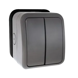 Click OA412AGU Weatherproof IP66 10AX 2G 2-Way Outdoor Switch