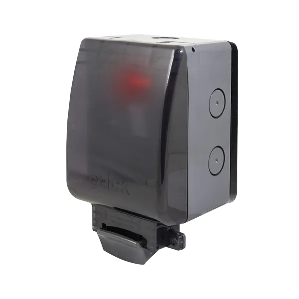 Click OA652T Weatherproof IP66 13A Fused Connection DP Switched   Neon (Semi-Transparent Lid)
