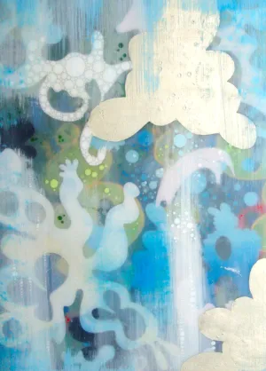 Cloudline I  Original Painting by Nancy Tobin -Large Abstract Artwork