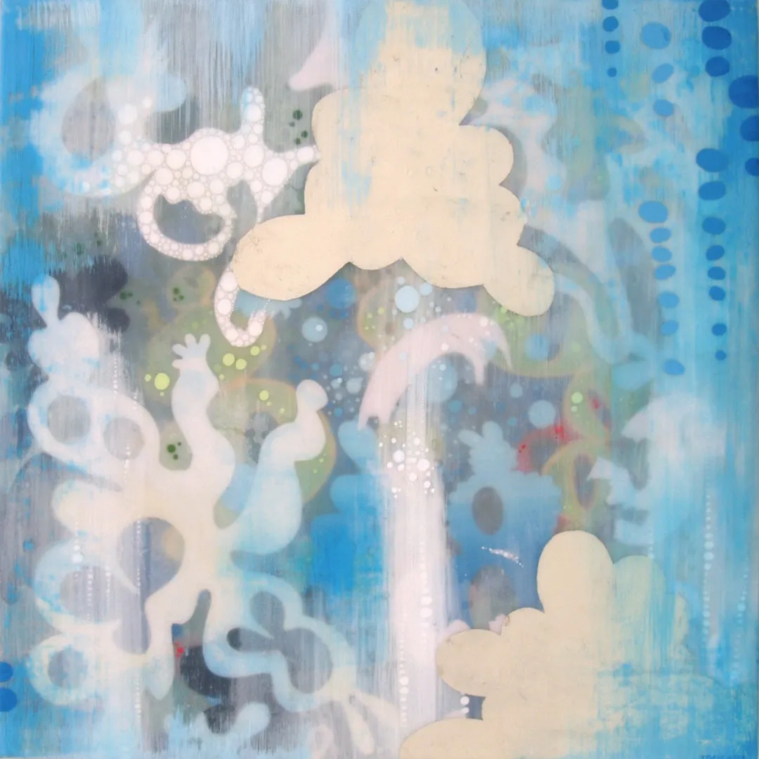 Cloudline I  Original Painting by Nancy Tobin -Large Abstract Artwork