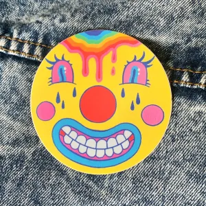 Clownin' Around Sticker
