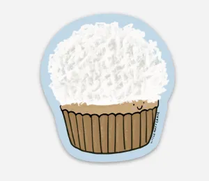 Coconut Cupcake Sticker