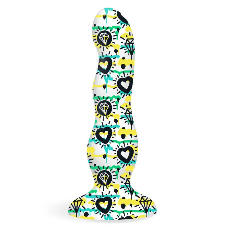Collage - Diamonds and Hearts - Curvy Silicone