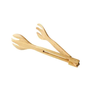 Collapsible Bamboo Salad Tongs