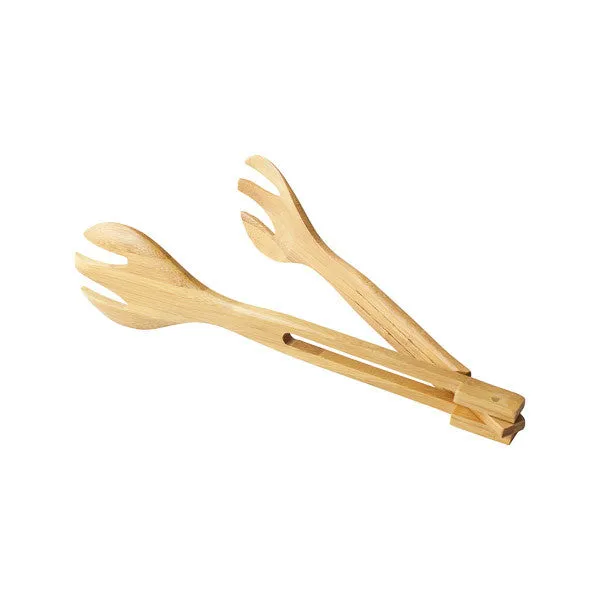 Collapsible Bamboo Salad Tongs
