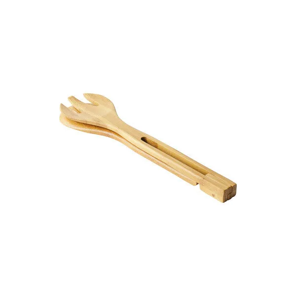 Collapsible Bamboo Salad Tongs