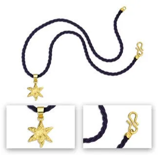 Colore N6 | Silk Necklace with 18K Gold Clasp | Made in Italy | Via Orefici