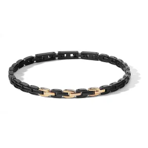 Comete Bracelet Texture steel finishes pvd black pink gold ubr 1125
